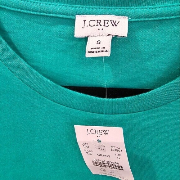 J. Crew Women's Green Short Sleeve T-Shirt Dress Size Small - Picture 6 of 8